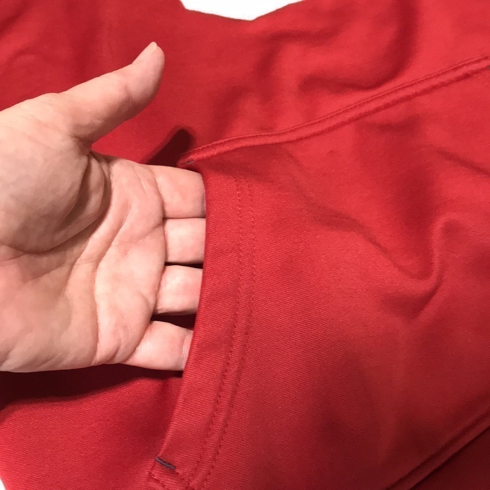 MAJESTIC—SECTION 101–Men’s Crimson Oklahoma Sooners OU Pullover Hoodie—Sm 34/36 - Picture 8 of 13